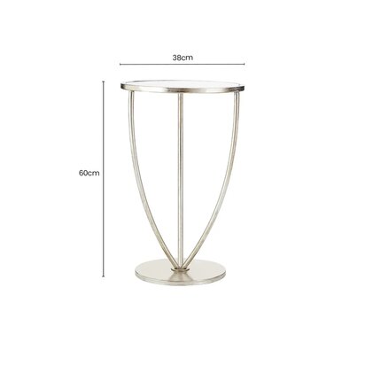 Marcia Silver Finish Side Table