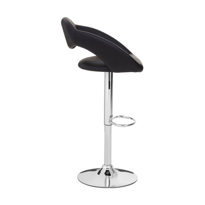 Taylor Black Faux Leather Bar Chair