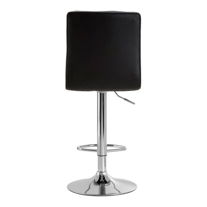 Tavor Black Faux Leather Bar Chair