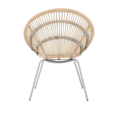 Eveisfield White Washed Natural Rattan Chair