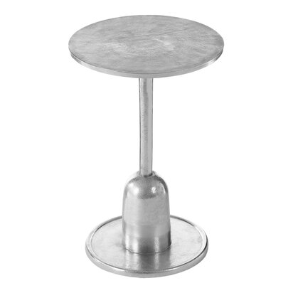 Halle Side Table With Silver Finish