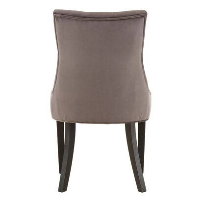 Niarcott Storm Grey Velvet Dining Chair