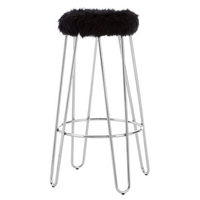 District Black Bar Stool