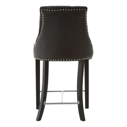 Belamere Park Black Faux Leather Bar Chair