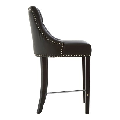 Belamere Park Black Faux Leather Bar Chair