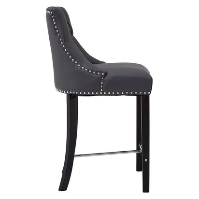 Belamere Park Grey Faux Leather Bar Chair