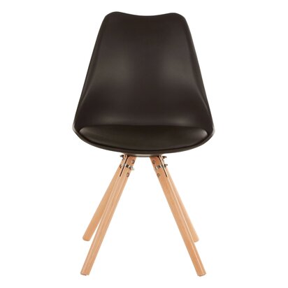 Veronmere Black Padded Seat Dining Chair