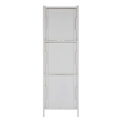 Orelvia White Wood 3 drawer cabinet