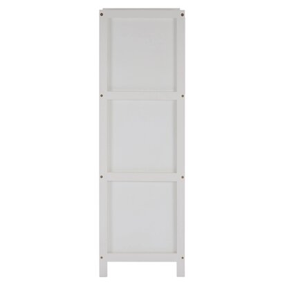 Orelvia White Wood 3 drawer cabinet