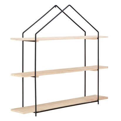 Soloridge 3 Tier Wooden Wall Shelves