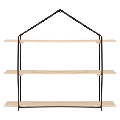 Soloridge 3 Tier Wooden Wall Shelves