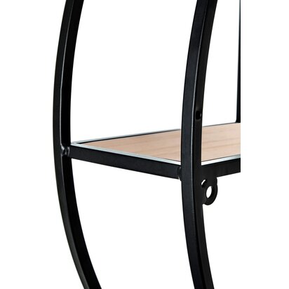 Brixton 3 Tier Round Metal Wall Shelf