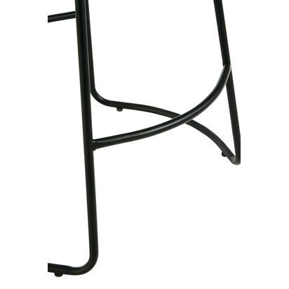 Soloridge Faux Leather Bar Stool with Metal Legs