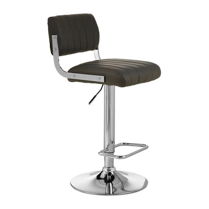 Veronmere Grey Channel Design Seat Bar Stool