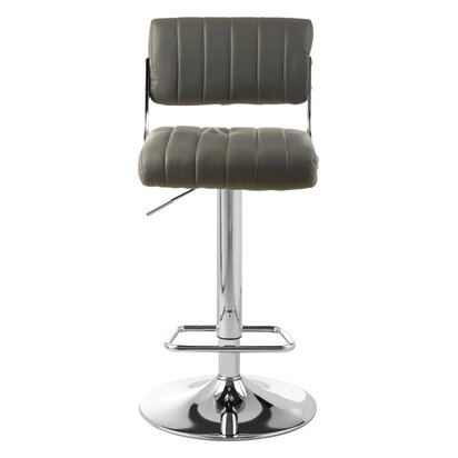 Veronmere Grey Channel Design Seat Bar Stool