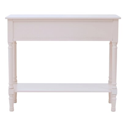 Heritage 2 Drawers White Wooden Console Table