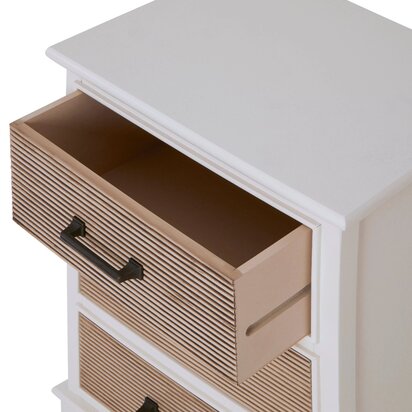 Heritage White Wooden Chest of 3 Drawer