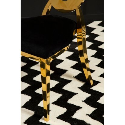 Vereyria Stackable Gold Frame Dining Chair