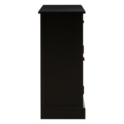 Noreton Black Wash Rattan and Wooden Two Door Sideboard