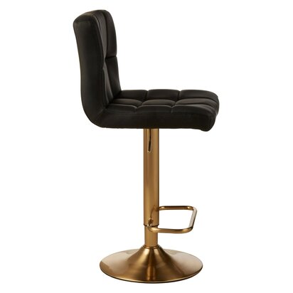 Clelcombe Black Faux Leather Bar Stool