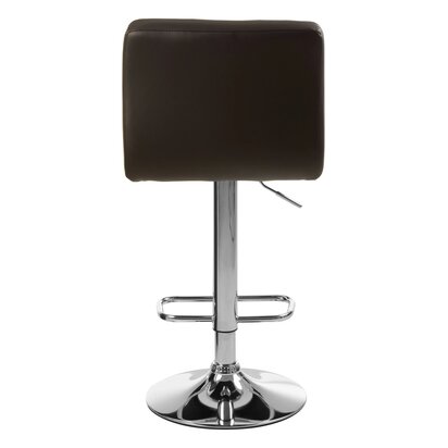 Clelcombe Quilted Bar Stool With Chrome Base