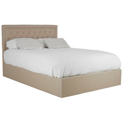 Oakarmont Beige Ottoman Double Bed
