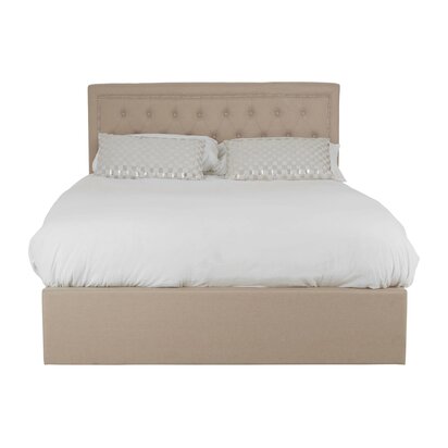 Oakarmont Beige Ottoman Double Bed