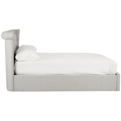 Flonham Light Grey Ottoman Double Bed