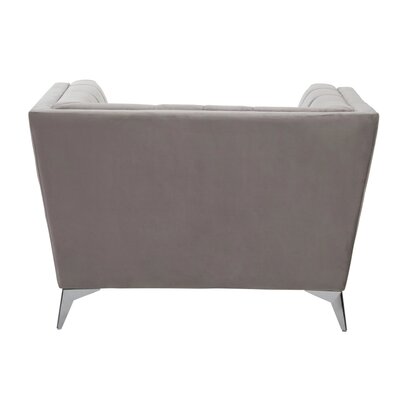 Renarana Grey Velvet Chair