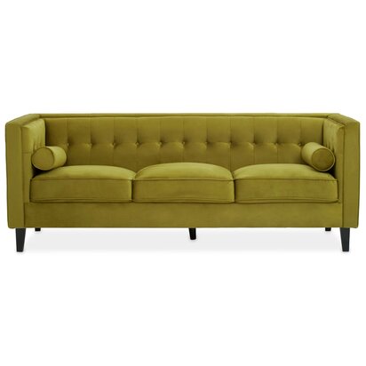 Solelley 3 Seat Olive Velvet Sofa