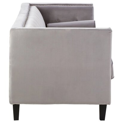 Belagate 3 Seat Grey Velvet Sofa