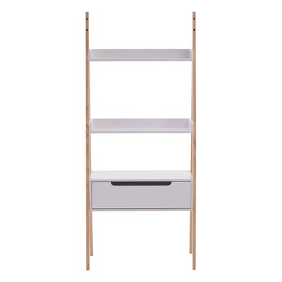 Rostok White Ladder Style Shelf Unit