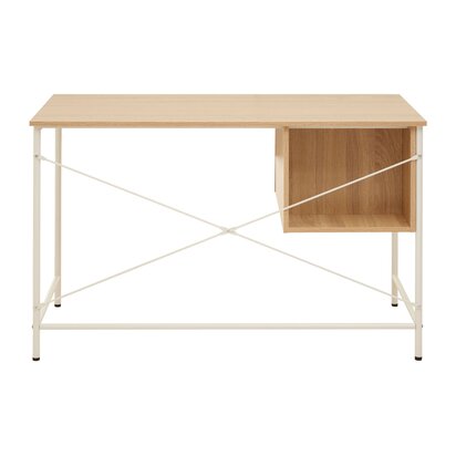 Bradbury Natural Oak Veneer Desk With Drawers