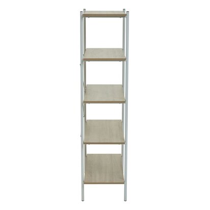 Bradbury Five Tier Natural Oak Shelf Unit