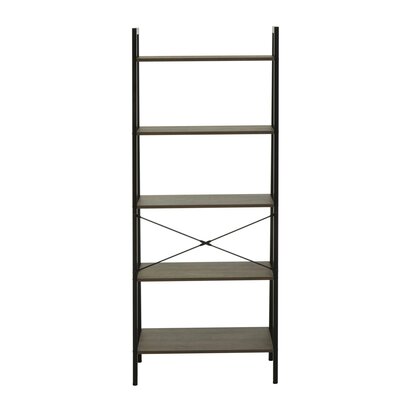 Bradbury Five Tier Dark Oak Veneer Ladder Shelf Unit