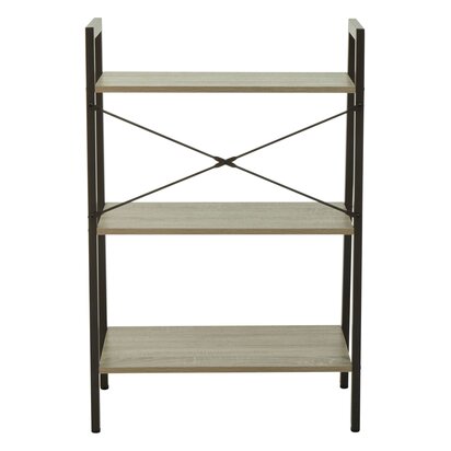 Bradbury Three Tier Grey Oak Veneer Ladder Shelf Unit
