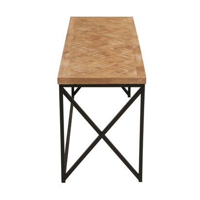 Kickford Parquet Fir Wood Coffee Table