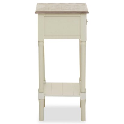 Heritage One Drawer Ivory Wooden Side Table