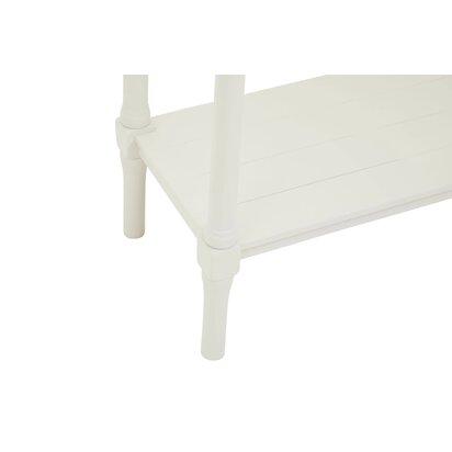 Heritage 4 Drawer White Wooden Console Table
