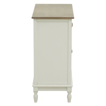 Heritage 2 Drawer White Wooden Sideboard
