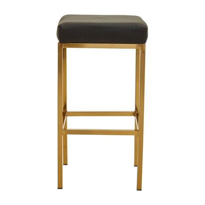 Clelcombe Black And Gold Finish Bar Stool
