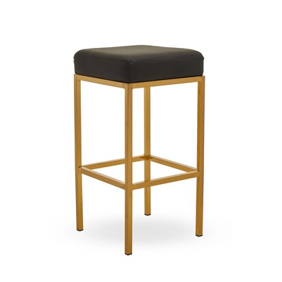 Clelcombe Black And Gold Finish Bar Stool