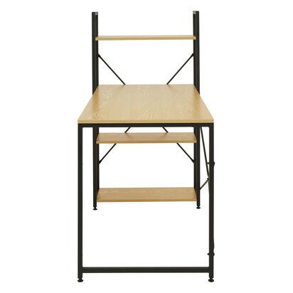 Laxton Light Oak Effect Desk With Shelves
