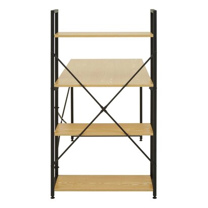 Laxton Light Oak Effect Desk With Shelves