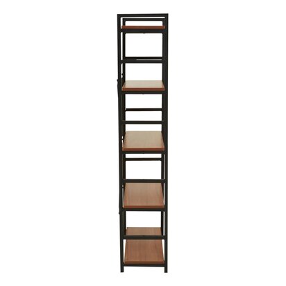 Laxton 5 Tier Wood Finish Shelf Unit