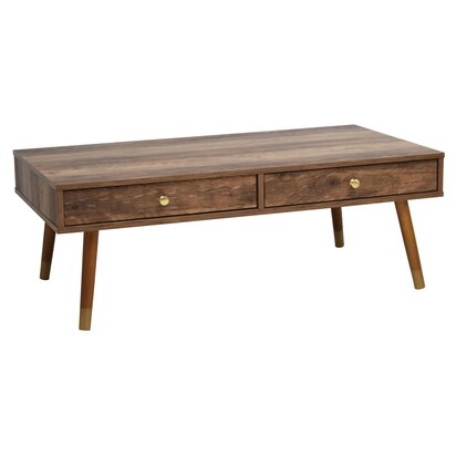 Frida Wood Veneer Coffee Table with 2 Drawers