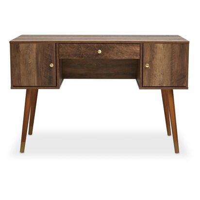 Julaora Wood Veneer Desk with Storage