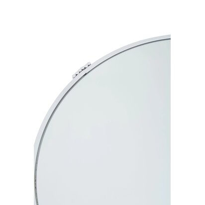 Jolie Round Mirrored Top Silver Frame Table