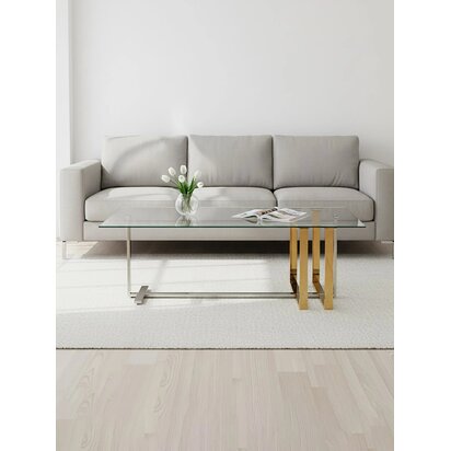 Alvea Silver and Gold Coffee Table