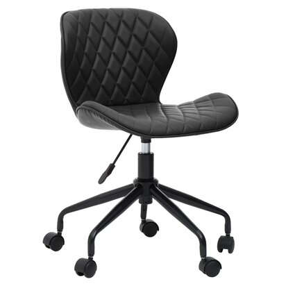Glenudale Black Armless Home Office Chair